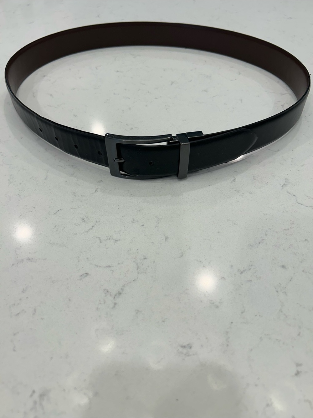 Steve Madden Reversible Black and Brown Dress Belt